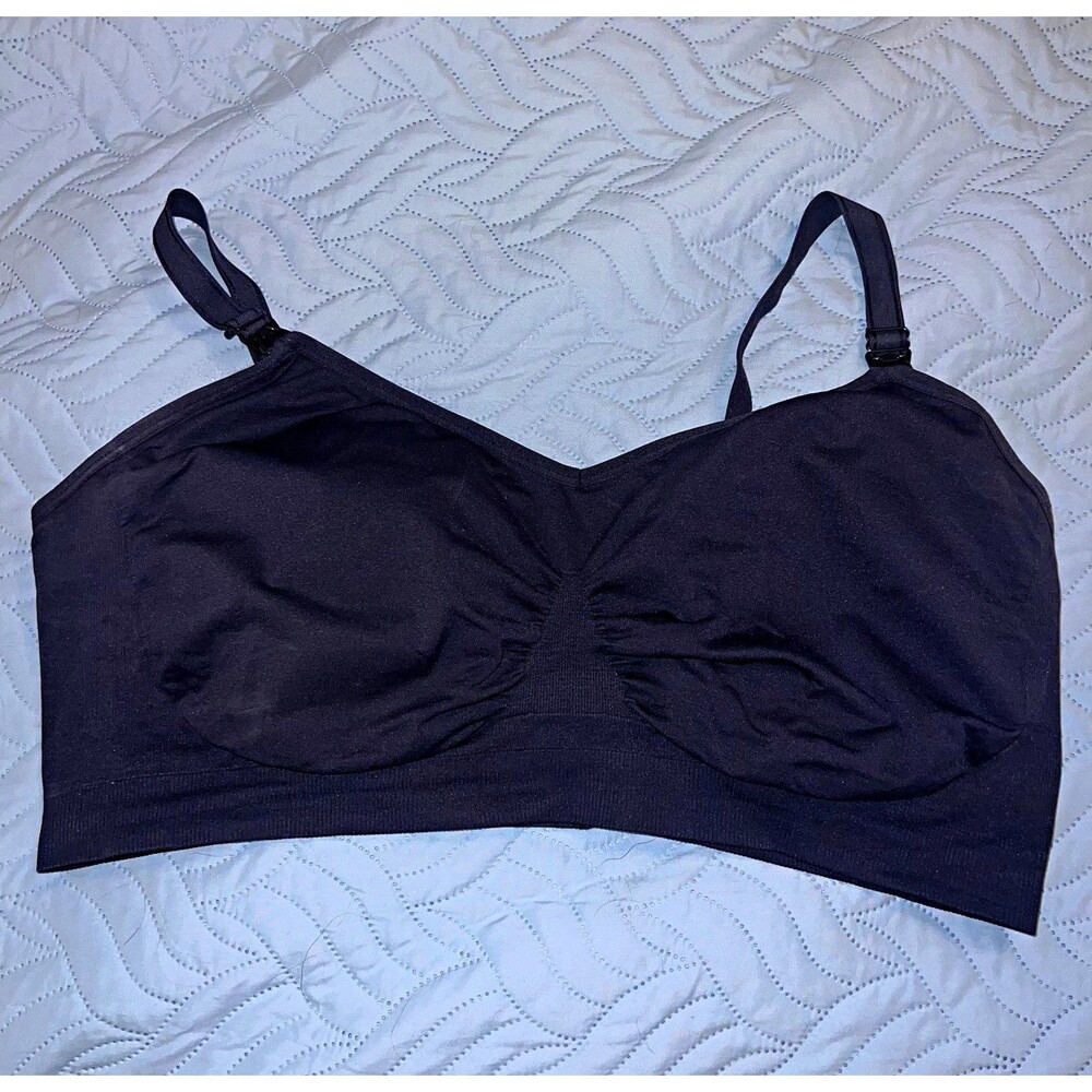 Shapermint Essentials 4XL Black Wireless Adjustable Nursing Bra